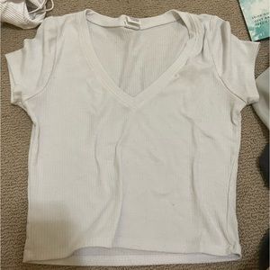 white crop top size medium